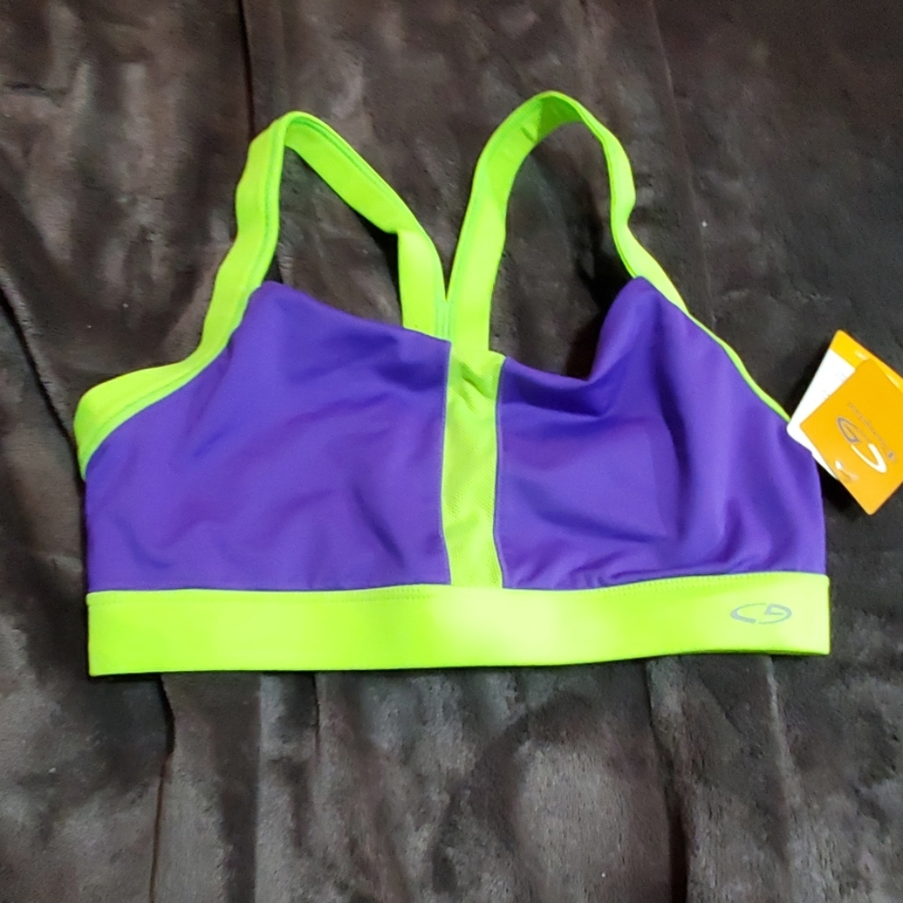 NWT Yoga neon bra